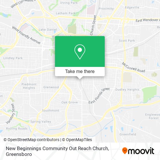 New Beginnings Community Out Reach Church map