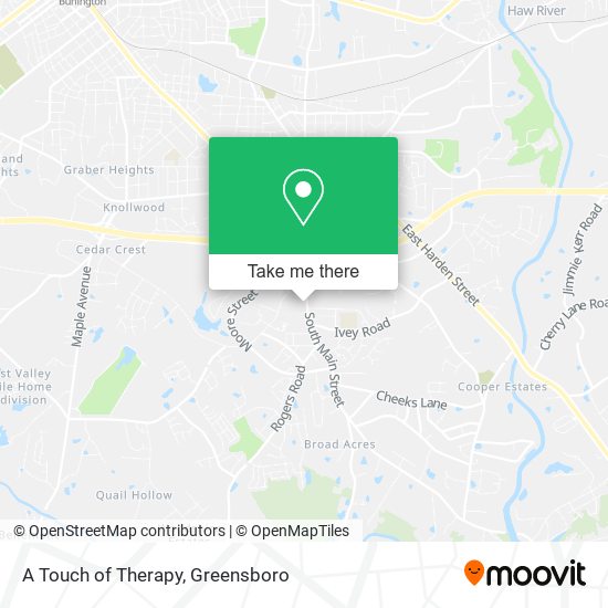 A Touch of Therapy map