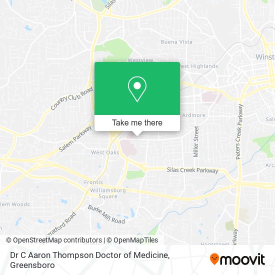 Mapa de Dr C Aaron Thompson Doctor of Medicine