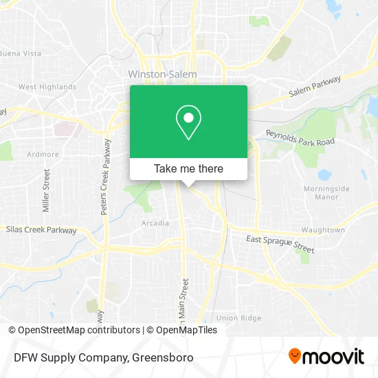 DFW Supply Company map