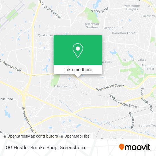 OG Hustler Smoke Shop map