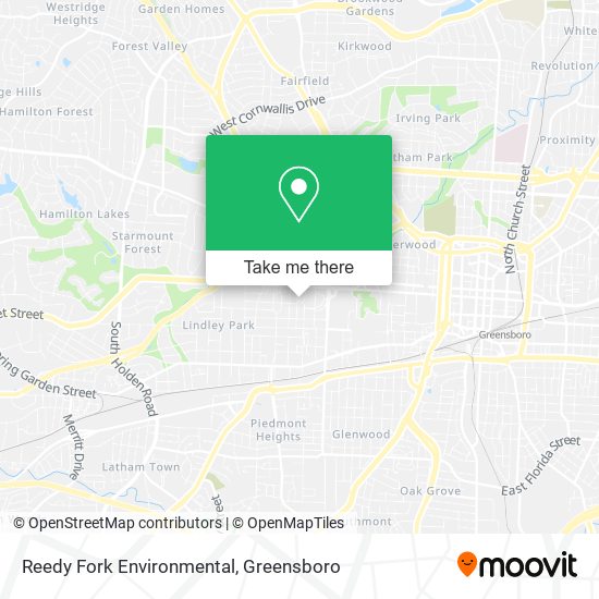 Reedy Fork Environmental map