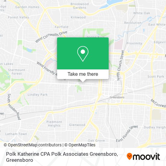 Mapa de Polk Katherine CPA Polk Associates Greensboro