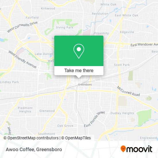 Awoo Coffee map