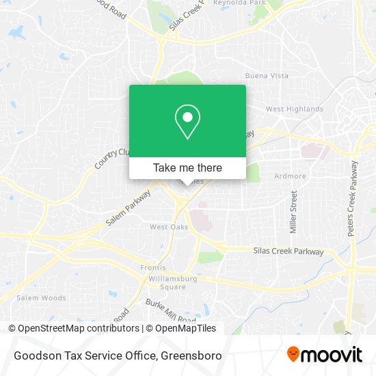 Goodson Tax Service Office map