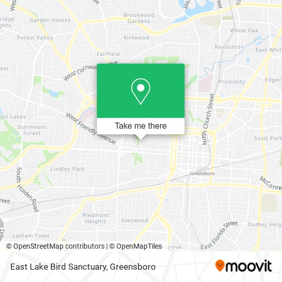 East Lake Bird Sanctuary map