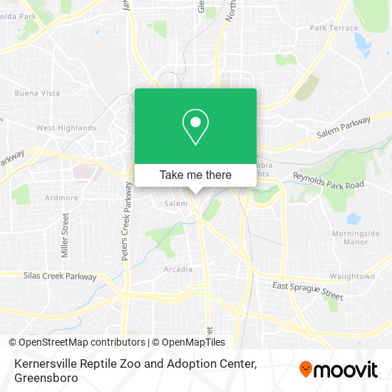 Kernersville Reptile Zoo and Adoption Center map