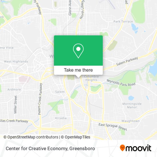 Mapa de Center for Creative Economy