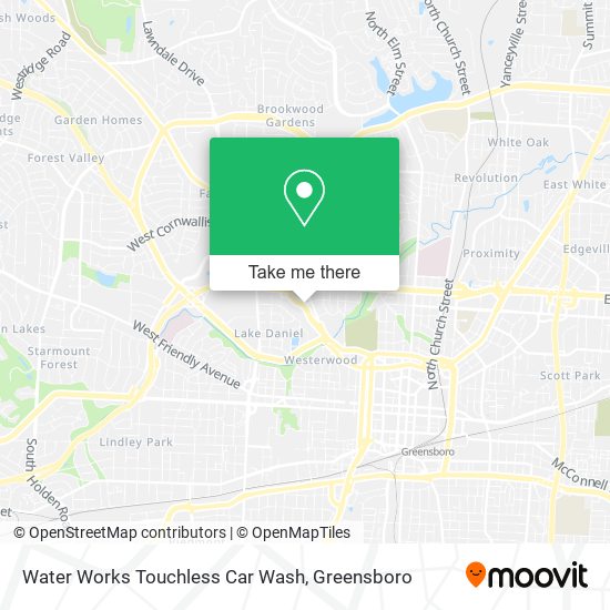 Mapa de Water Works Touchless Car Wash