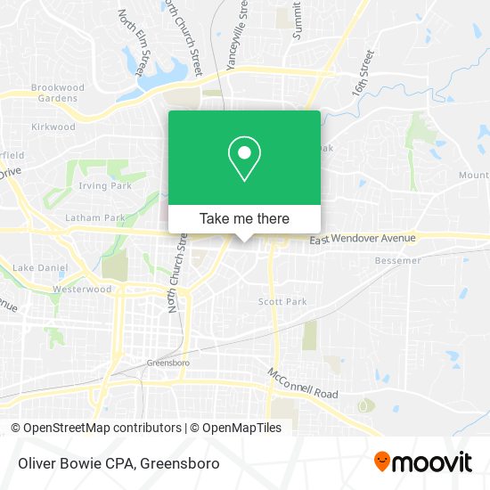 Oliver Bowie CPA map