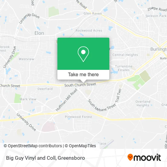 Mapa de Big Guy Vinyl and Coll