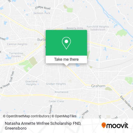 Mapa de Natasha Annette Wnfree Scholarship FND