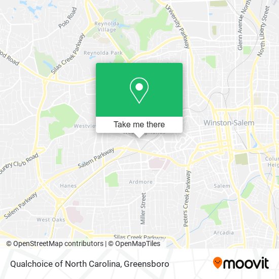 Mapa de Qualchoice of North Carolina
