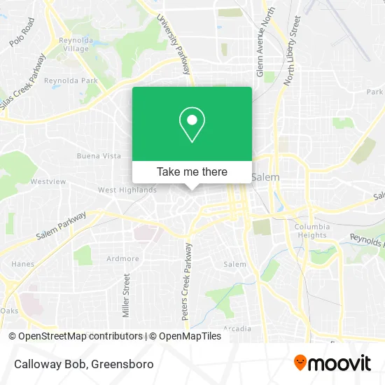 Calloway Bob map