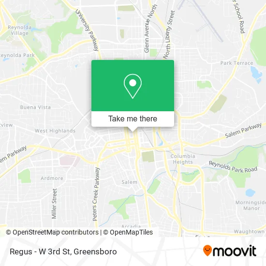 Regus - W 3rd St map