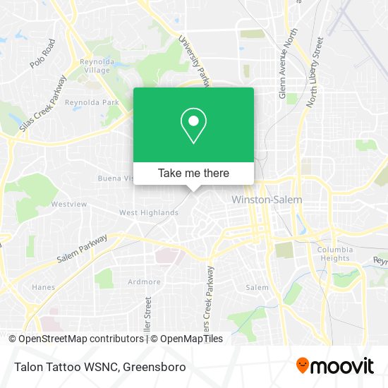 Talon Tattoo WSNC map