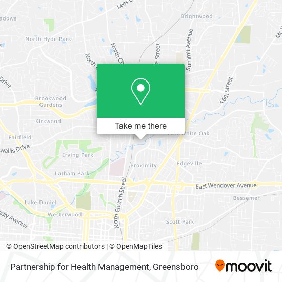 Partnership for Health Management map