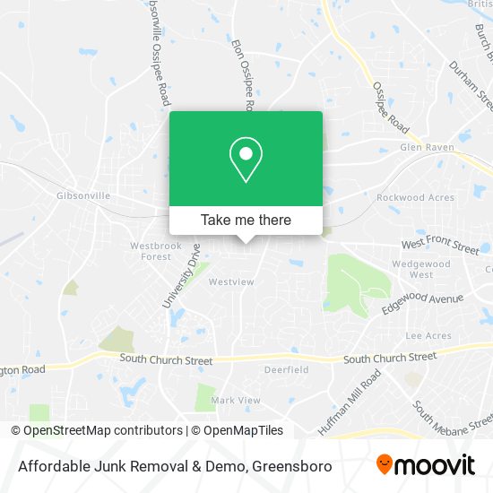 Affordable Junk Removal & Demo map