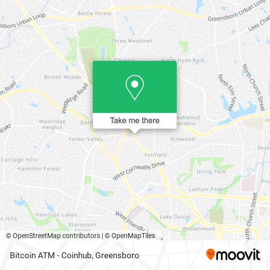 Bitcoin ATM - Coinhub map
