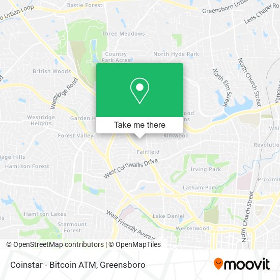 Coinstar - Bitcoin ATM map