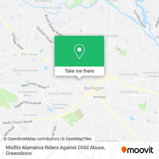 Mapa de Misfitz-Alamance Riders Against Child Abuse