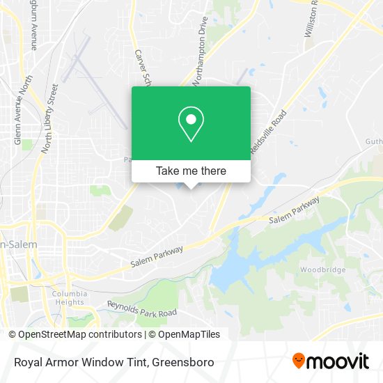 Mapa de Royal Armor Window Tint