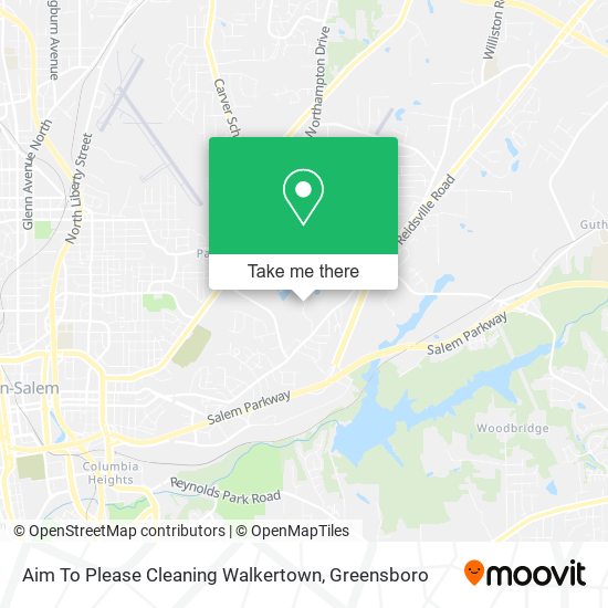 Aim To Please Cleaning Walkertown map