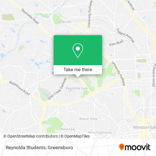 Reynolda Students map