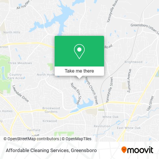 Affordable Cleaning Services map