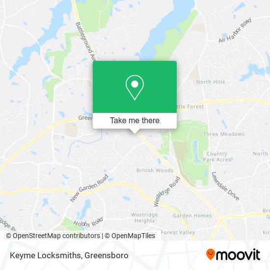 Keyme Locksmiths map