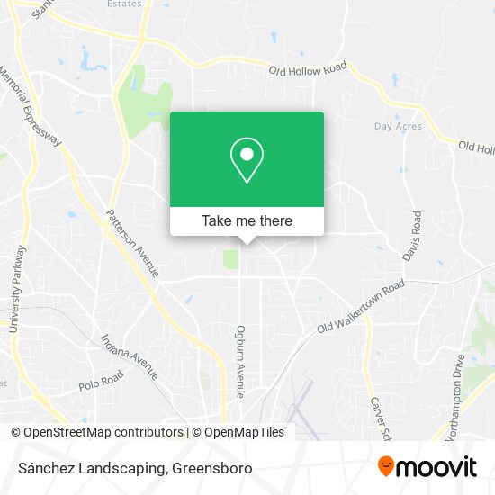 Sánchez Landscaping map