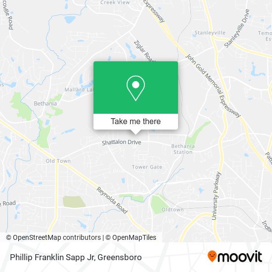 Mapa de Phillip Franklin Sapp Jr