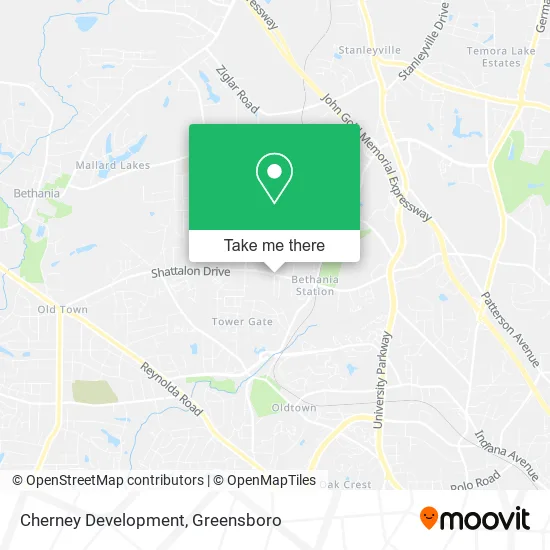 Mapa de Cherney Development