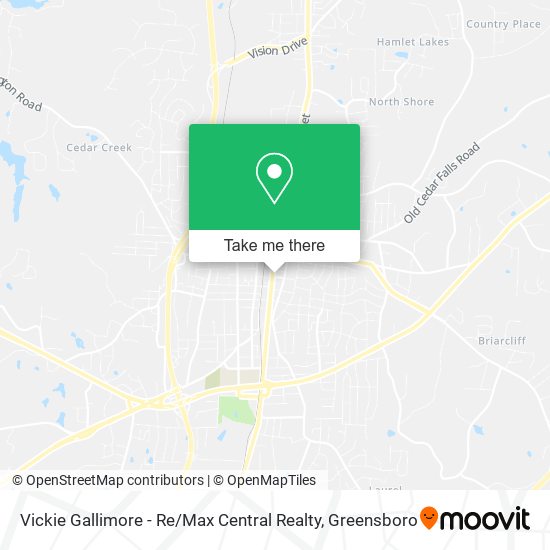 Mapa de Vickie Gallimore - Re / Max Central Realty