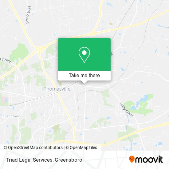 Mapa de Triad Legal Services