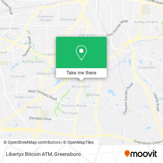 Mapa de Libertyx Bitcoin ATM