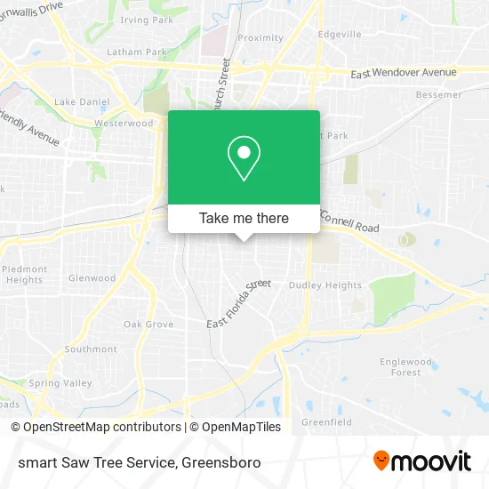 Mapa de smart Saw Tree Service