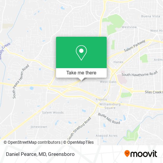 Daniel Pearce, MD map