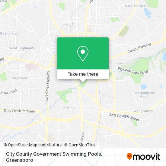 City County Government Swimming Pools map