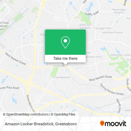 Amazon Locker-Breadstick map