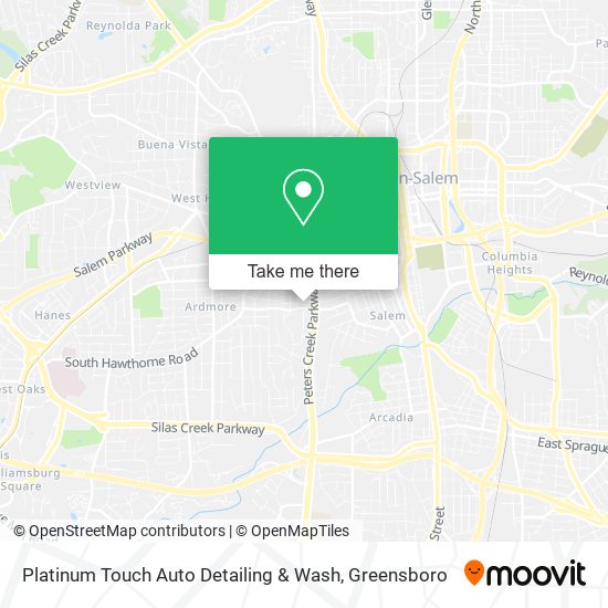 Mapa de Platinum Touch Auto Detailing & Wash