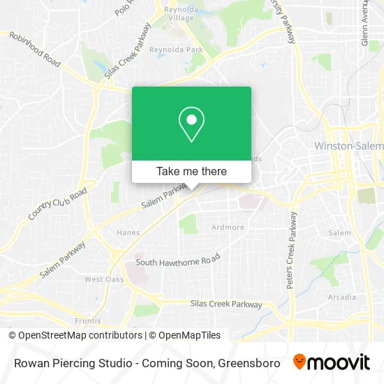 Rowan Piercing Studio - Coming Soon map