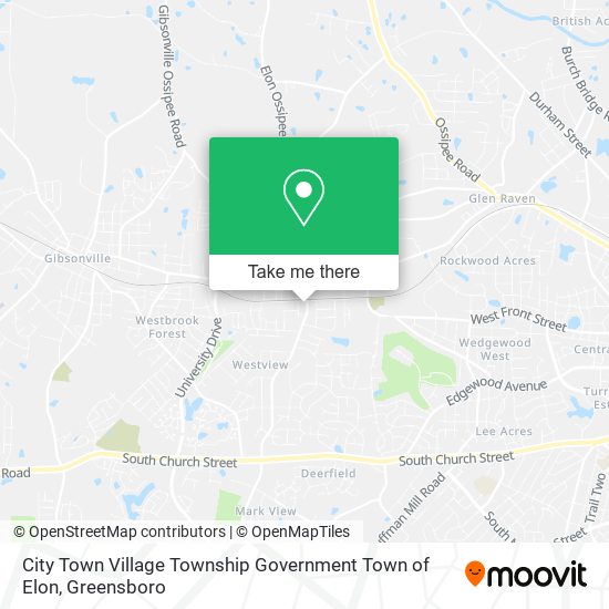 City Town Village Township Government Town of Elon map