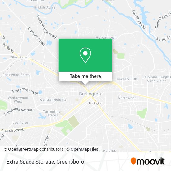 Extra Space Storage map
