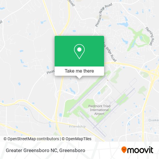 Mapa de Greater Greensboro NC