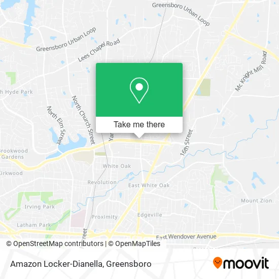 Mapa de Amazon Locker-Dianella
