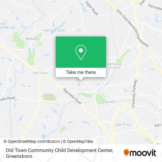 Old Town Community Child Development Center map