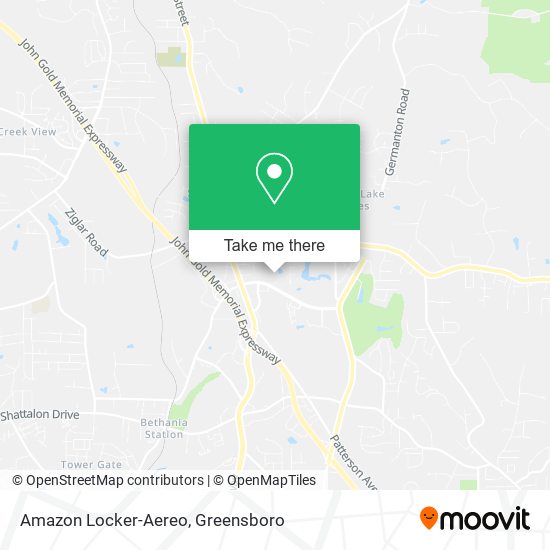 Mapa de Amazon Locker-Aereo