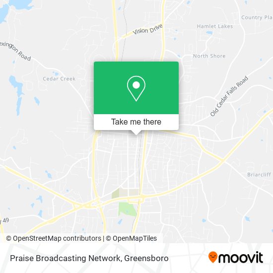 Praise Broadcasting Network map