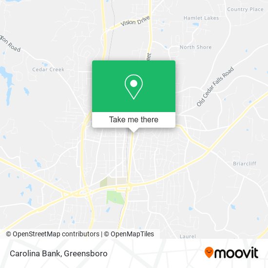 Mapa de Carolina Bank